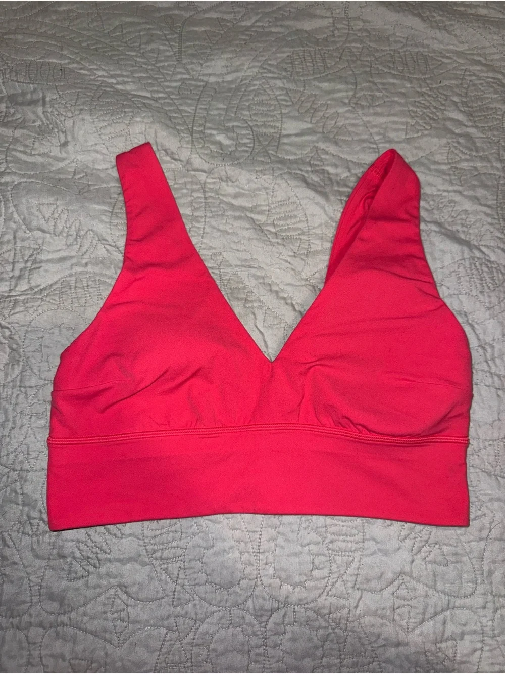 lululemon athletica Hot Pink V-Neck Bralette